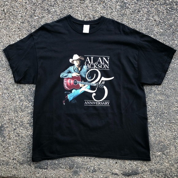 Alan Jackson 25th Anniversary US Tour Concert Tour Tee - Size Men’s 2XL - Picture 2 of 10